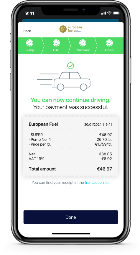 ACE app Payment